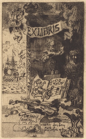 Ex-libris de Léon Lerey (Ex-libris of Leon Lerey)