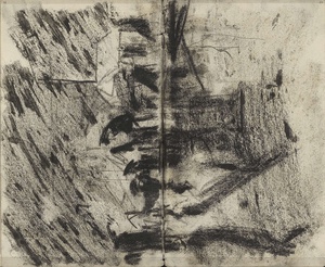 Zaterdagavondmarkt aan de Prinsegracht te Den Haag bij regen