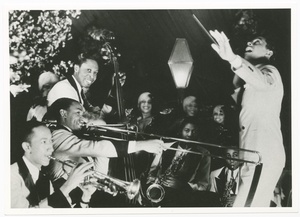 Print of Cab Calloway conducting his band