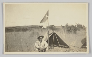 Photographic postcard of Charles Wilbur Rogan in the Philippines