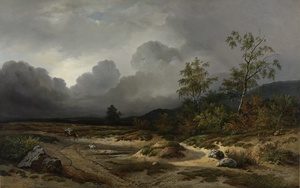Landscape with approaching Storm