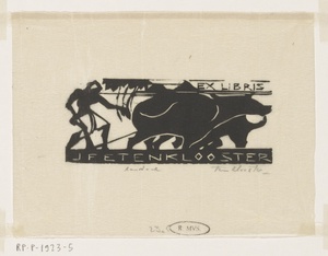 Ex libris van J.F.E. ten Klooster
