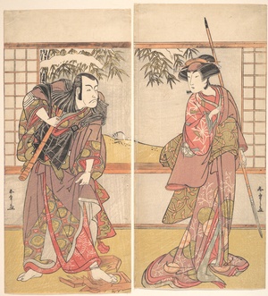 Kabuki Actors Osagawa Tsuneyo II and Ichikawa Danjūrō V