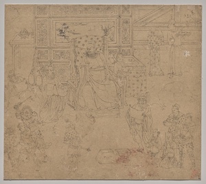 Album of Daoist and Buddhist Themes: Kings of Hells: Leaf 34