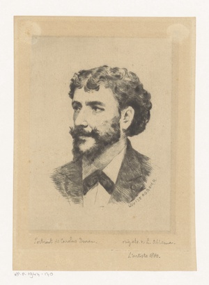 Portret van Emile Auguste Carolus-Duran