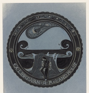 Ontwerp voor ex libris van A. Roland Holst