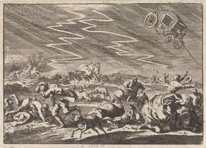 Zwaar onweer te Donsenhausen in Thuringen, 1674
