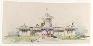 Elevation of the Belmont Menagerie, Newport, Rhode Island