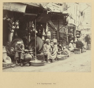 Koperslagerwinkel in Cairo