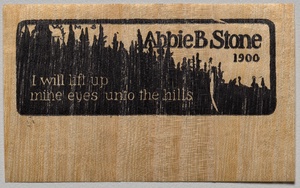 Bookplate: Abbie B. Stone