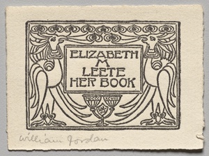 Bookplate: Elizabeth M. Leete
