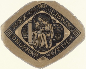 Ontwerp voor ex libris voor D.A. Delprath-Veth