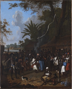 Gathering of Enslaved People on one of the Plantations of Jonas Witsen in Surinam