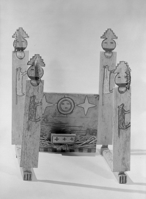 Part of Shalako Medicine Society Shrine or Galaxy Fraternity Altar, in 8 pieces