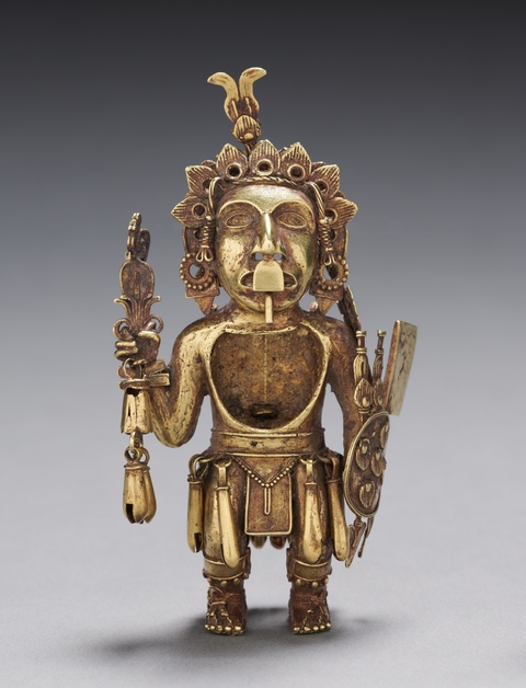 Figure of a Warrior, after 1325, Aztec, Mexican