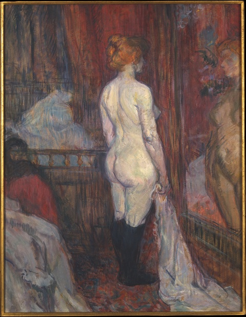 Woman before a Mirror, 1897, Henri de Toulouse-Lautrec, French