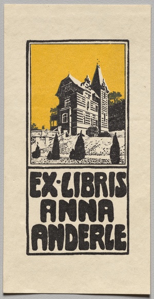 Bookplate: Anna Anderle
