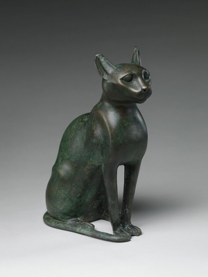Cat Statuette intended to contain a mummified cat