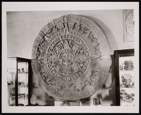 Antiquities of Mexico, Natural History Building - Aztec Calendar Stone, 1910, United States National