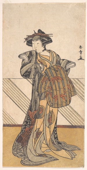 The Fourth Iwai Hanshiro as a Courtesan Dressed in a Pink Kimono