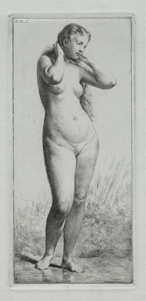 Young Woman Bathing